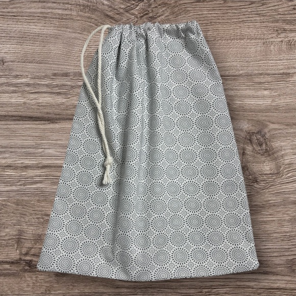 Linen Cotton Bread Bag, Reusable Sustainable Bread Bag, Sourdough Bread Bag - Picture 4 of 4